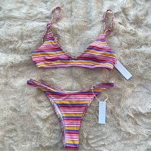 Bright swimwear stripe Bikini